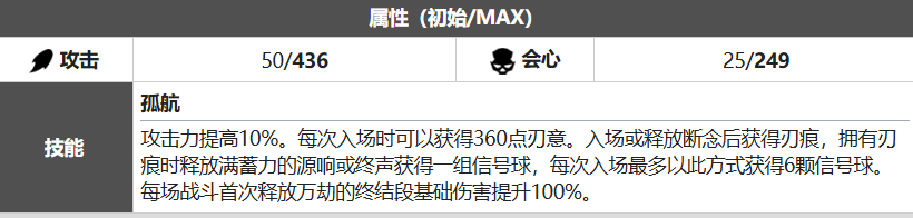 无光暮途技能数值详情图