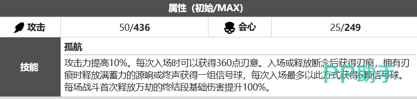 无光暮途技能数值详情图
