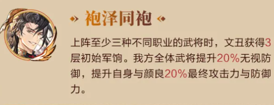 文丑羁绊效果展示图