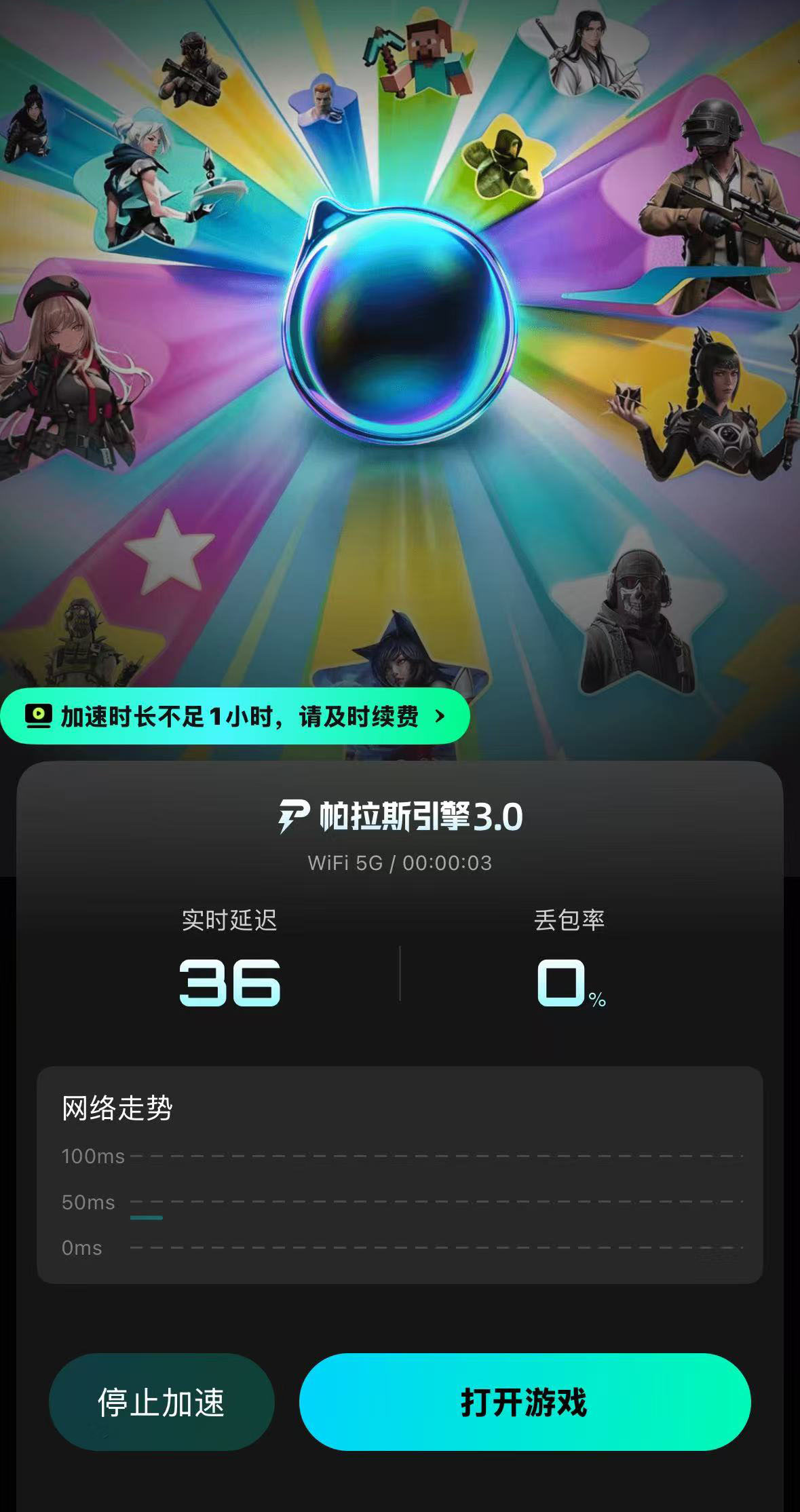 传奇真手游biubiu加速器实测效果对比图