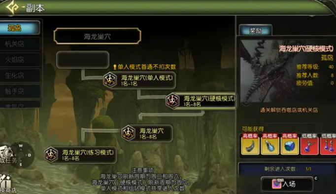 龙之谷启程海龙巢穴团队站位示意图