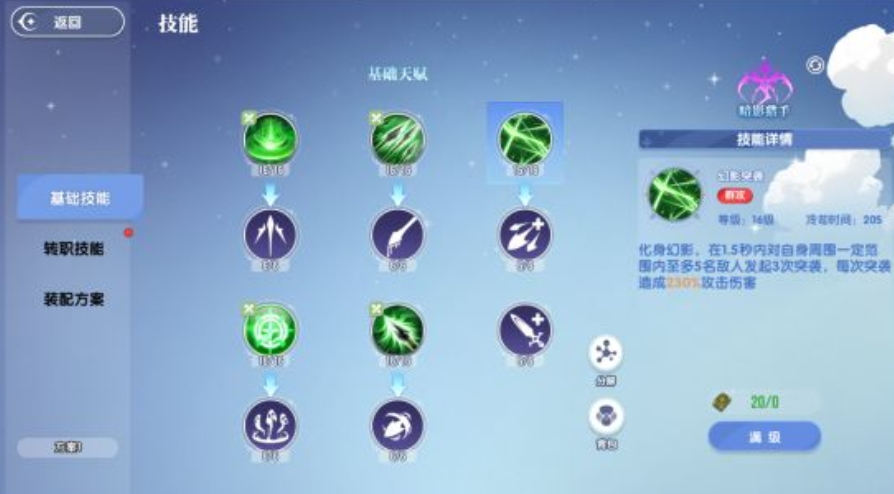风之国世界弓手技能详情说明图