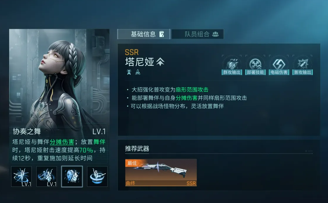 塔尼娅天赋升级示意图