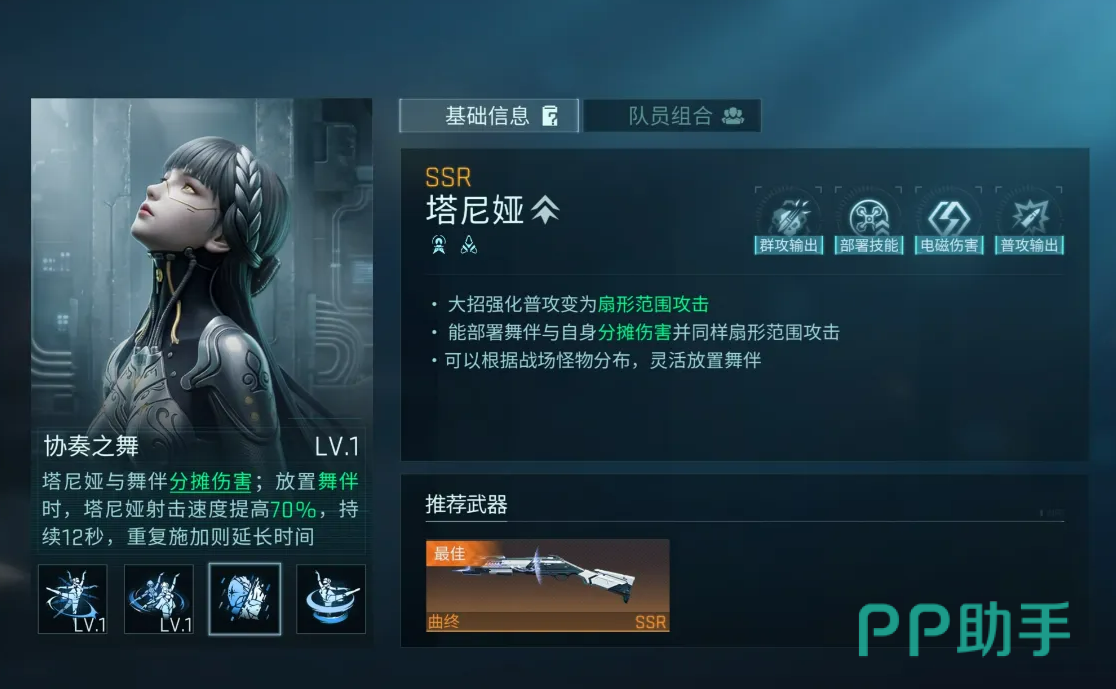 塔尼娅天赋升级示意图