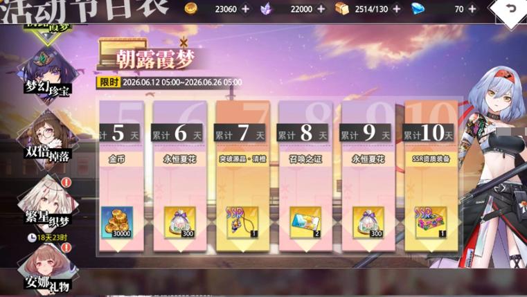 梦的第七章无尽夏活动公平战力说明图