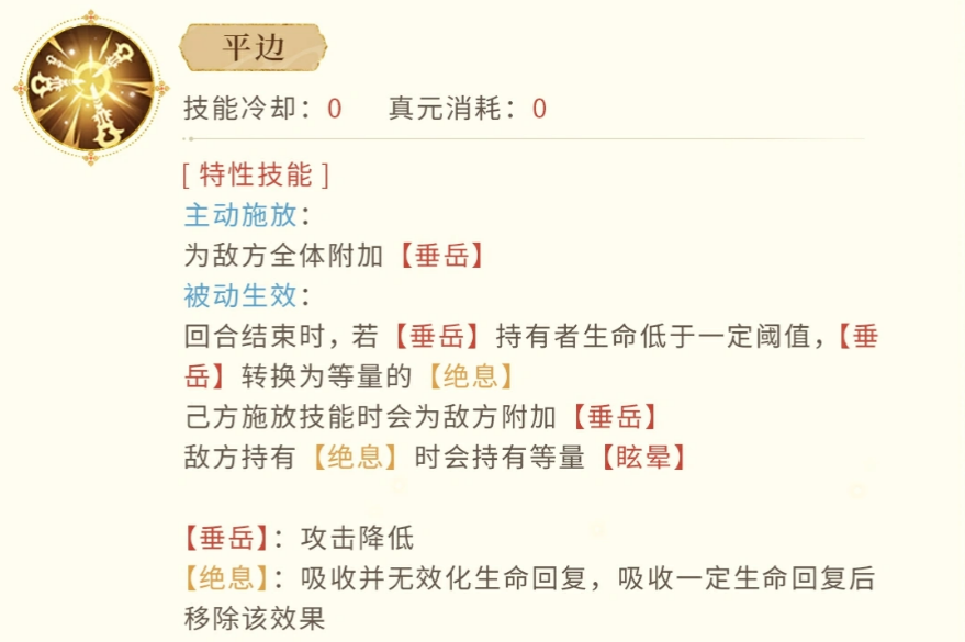 绝息状态效果说明图
