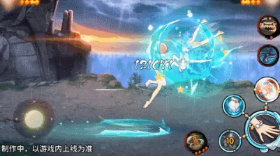 春野樱沙滩排球能量满格终极扣杀效果