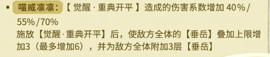 喵威凛凛技能说明