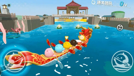 蛋仔派对龙舟竞渡直道赛场景图