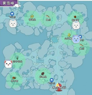 松纹树与冷尾树位置示意图
