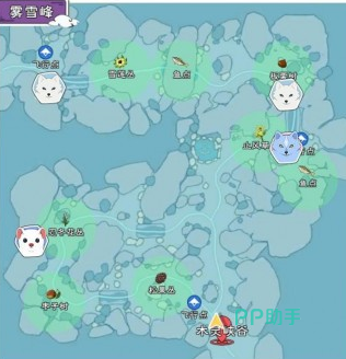 松纹树与冷尾树位置示意图
