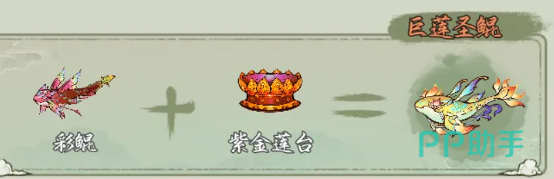 巨莲圣鲲合成界面示意图