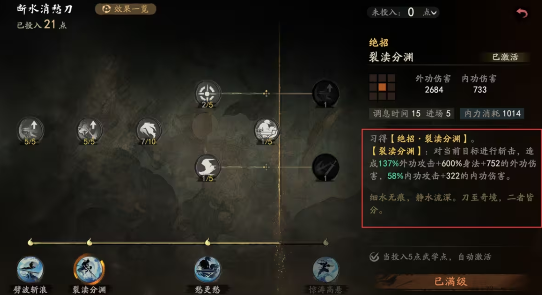 剑隐侠踪录华山剑宗贡献值兑换界面图