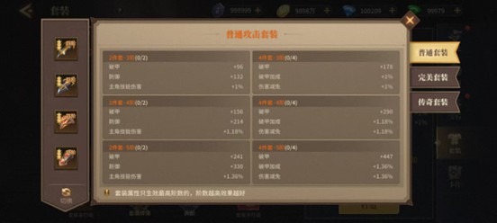 地牢猎手6攻击套装一属性展示