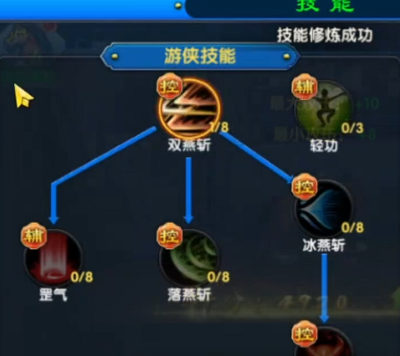 武林外传十年之约游侠与散人职业分支对比图