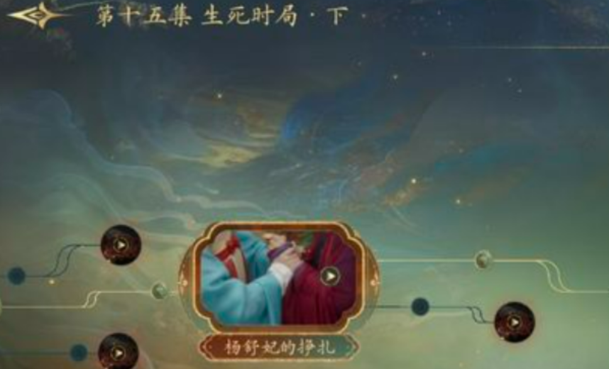 盛世天下女帝篇游戏界面截图：终章朝廷重组动画版本选择示意