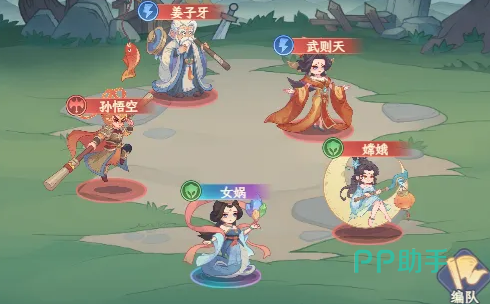 奇遇西行哪吒太乙真人祝融瑶姬嫦娥阵容示意图