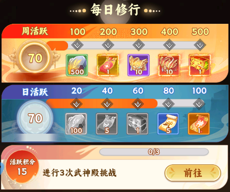 嘻游记游戏内活动界面展示