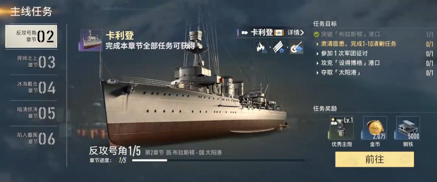 苍蓝前线舰队编队中护卫舰战术作用示意图
