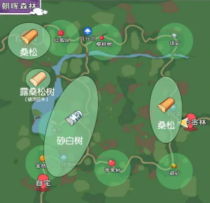 朝晖森林采集动线规划图