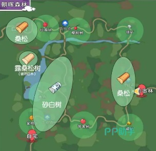 朝晖森林采集动线规划图