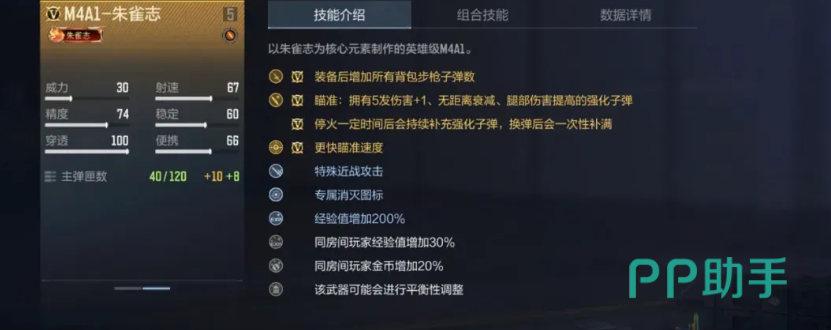朱雀志M4A1强化子弹机制说明
