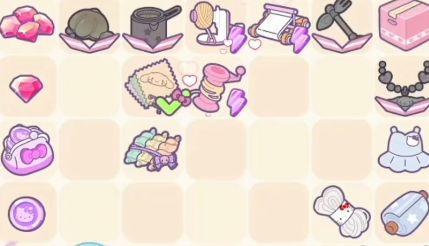 Hello Kitty My Dream Store合成玩法示意图