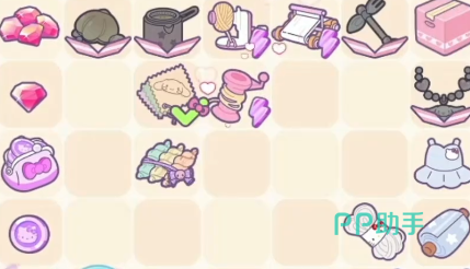 Hello Kitty My Dream Store合成玩法示意图