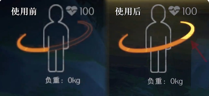 应急针提升体力恢复速度与上限效果说明图