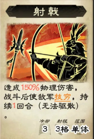 射戟技能及技穷状态示意图