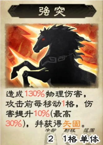 强突技能与矢固状态协同效果图