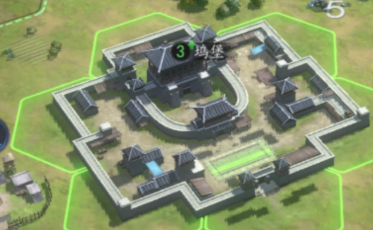 三国志王道天下城池建设示意图一