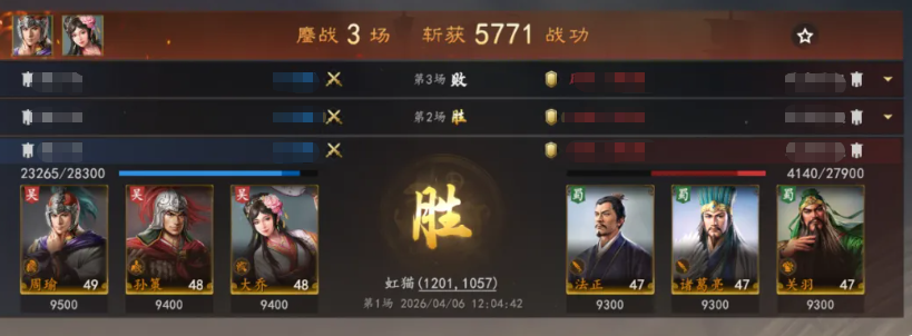 周瑜弓兵阵容强度评估指标图