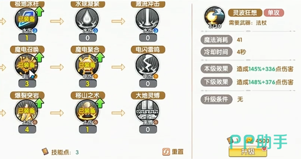 飞飞无限宇宙魔导士三大流派属性加点对比图