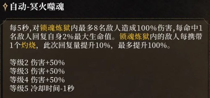 冥火噬魂技能数值图