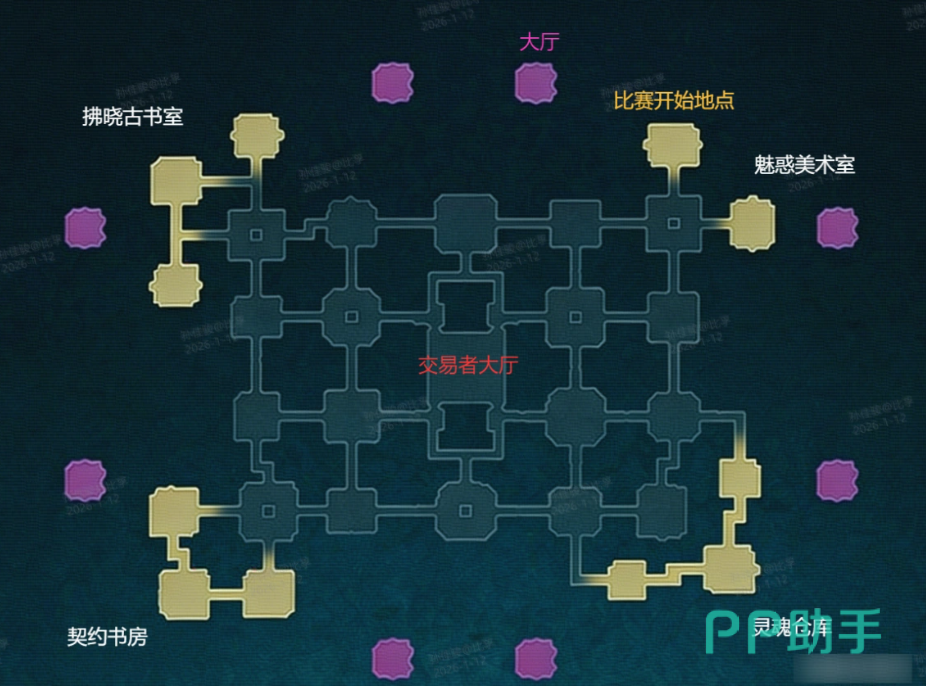 黄昏藏身处区域布局示意图