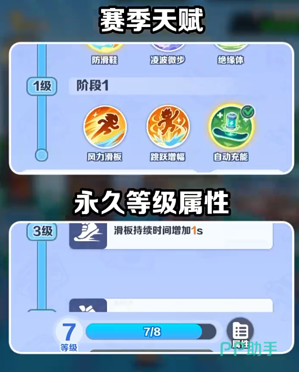 地铁跑酷跑分大作战天赋选择界面示意图