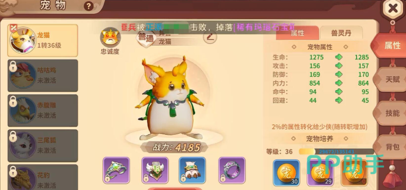 白虎眩晕技能实战截图