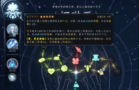 娜琪亚召唤技能界面