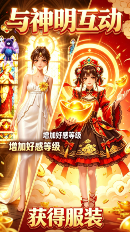 与神共舞游戏界面展示-神明角色换装界面