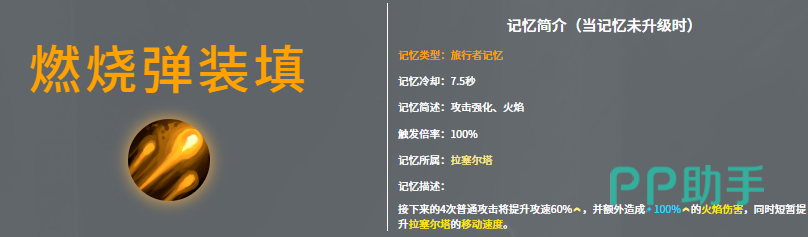 燃烧弹与热病精粹联动效果示意图