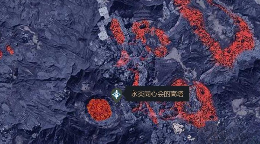幻兽帕鲁硫磺采集点示意图二