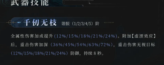 鸣潮天之苍苍技能千仞无枝效果说明图