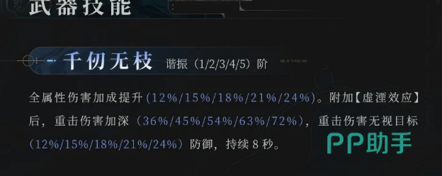 鸣潮天之苍苍技能千仞无枝效果说明图
