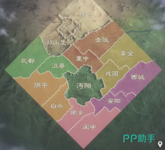 三国谋定天下武侯遗志阵眼建筑与八卦残阵示意图