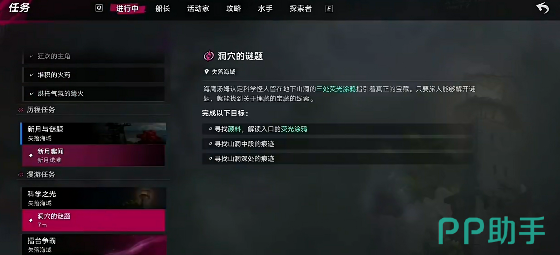 洞窟内三处壁画位置标注图