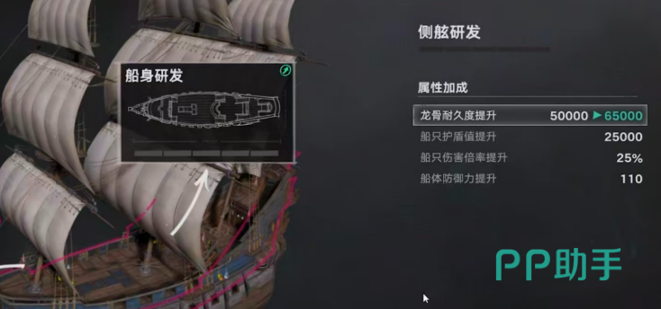 遗忘之海船首象与火炮布局示意图