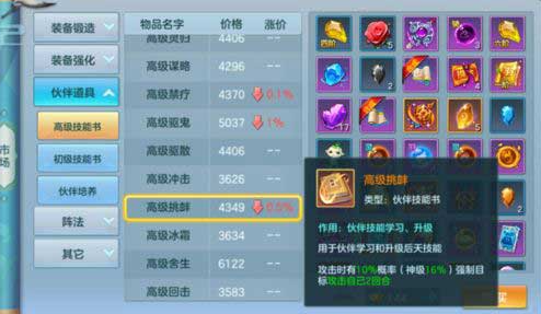 仙灵物语牛魔王技能书与属性搭配示意图