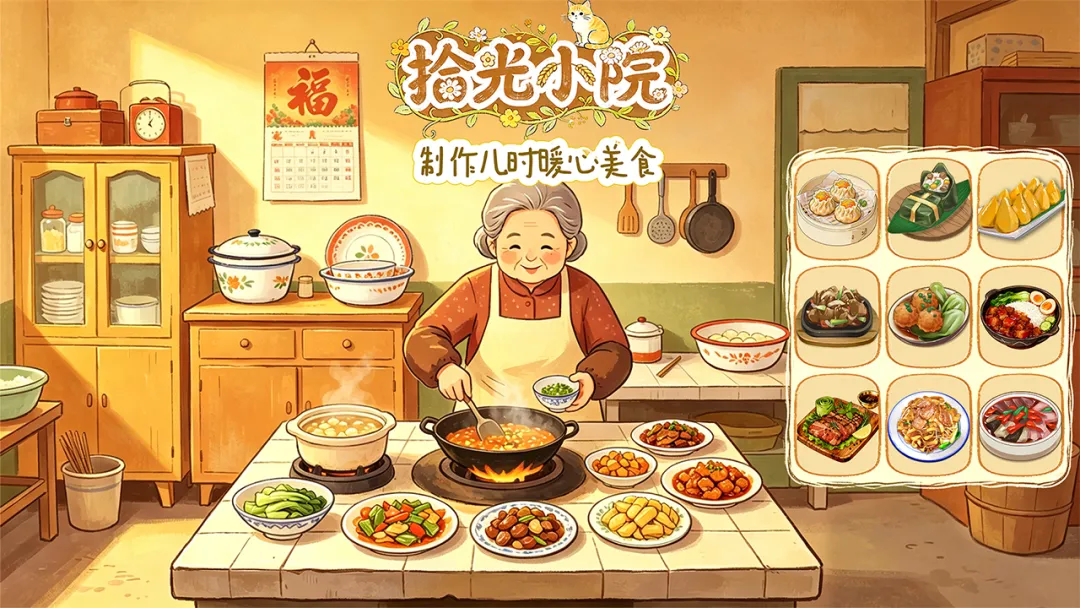 拾光小院玩家互动场景截图