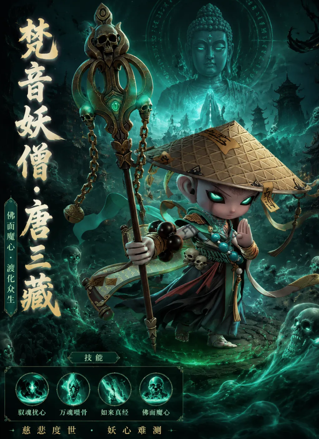 唐三藏技能界面示意图